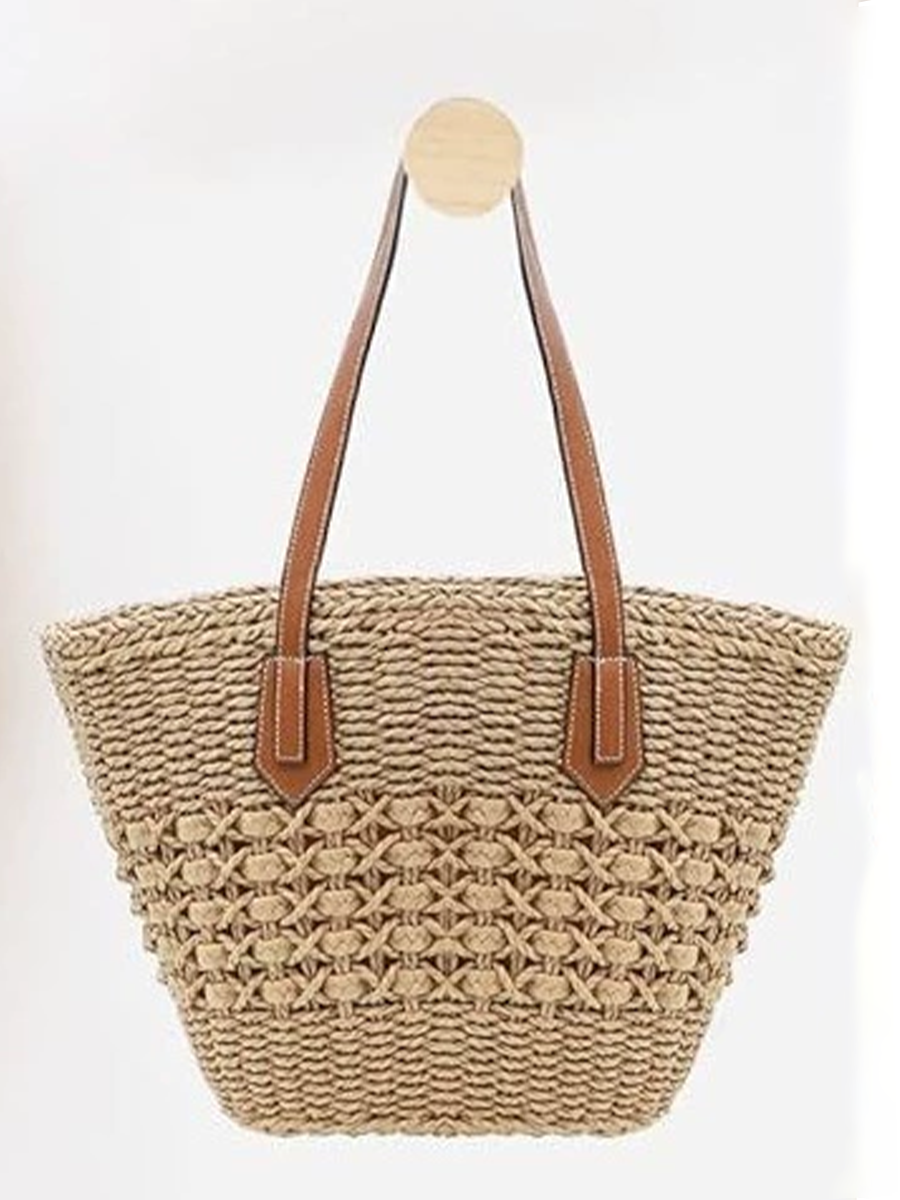 Bolso de Hombro Tejido para Mujer | Estilo Natural, Elegante y Versátil