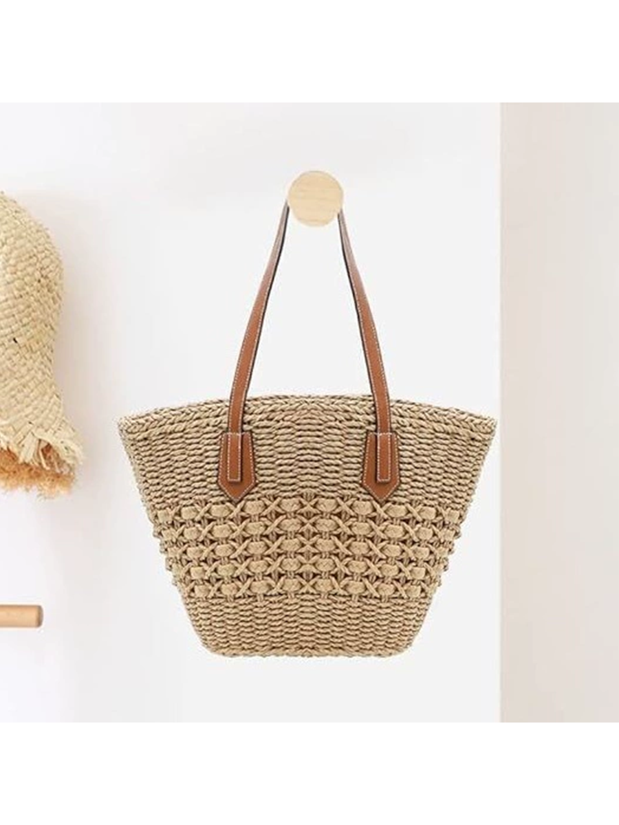 Bolso de Hombro Tejido para Mujer | Estilo Natural, Elegante y Versátil
