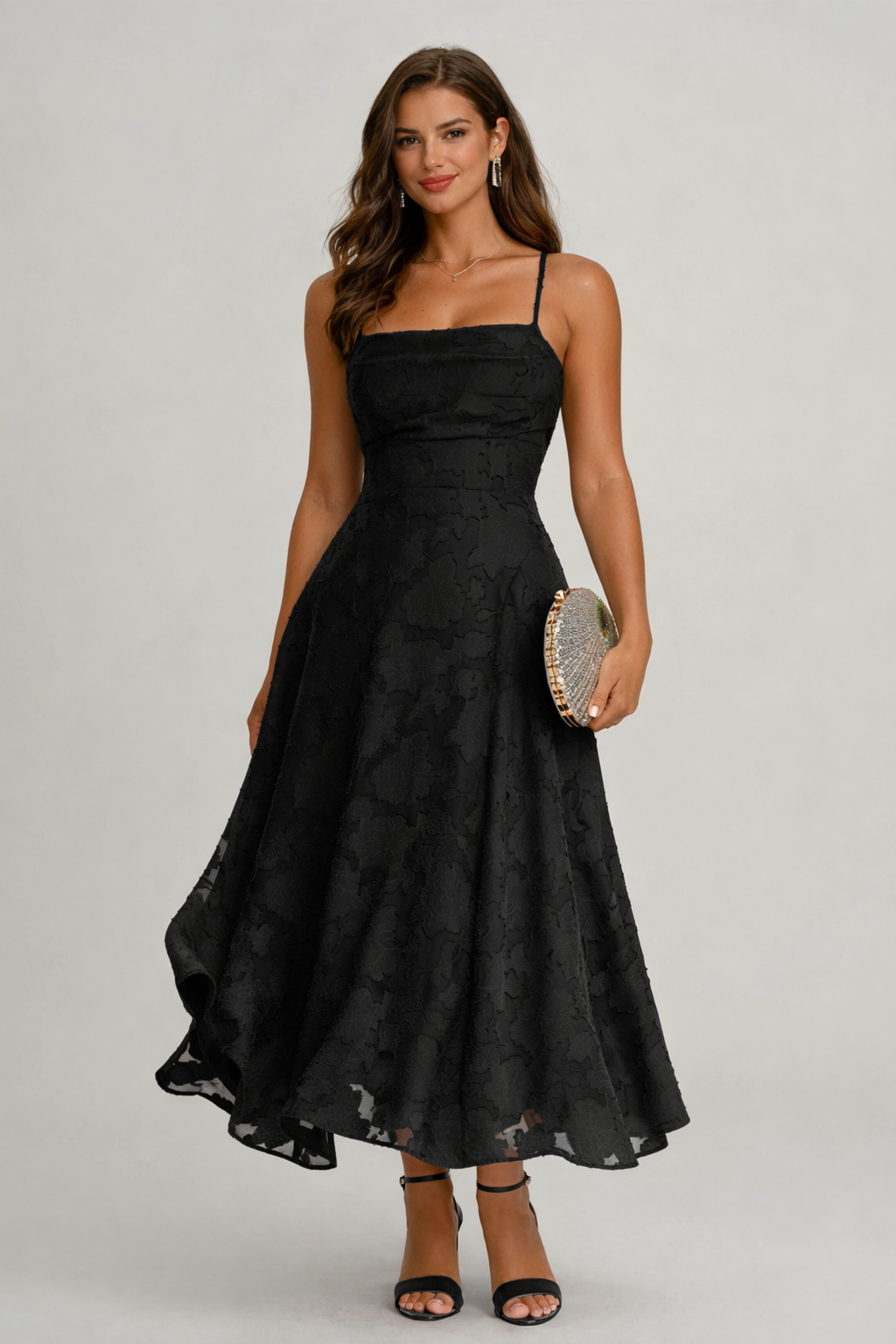 Vestido Midi Burgundy Elegante que Enamora