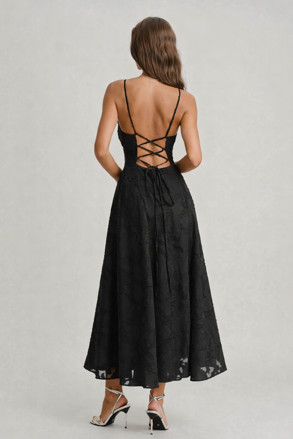 Vestido Midi Burgundy Elegante que Enamora