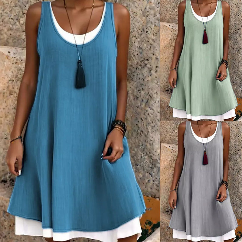Nuevo vestido veraniego sin tirantes para combinar en capas