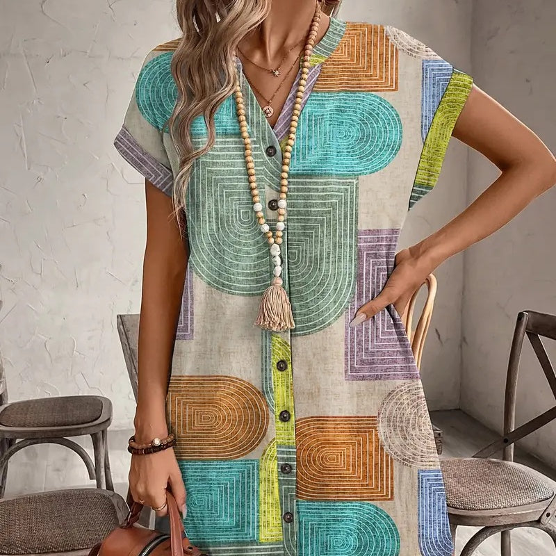 Vestido estampado, ideal para cualquier ocasión