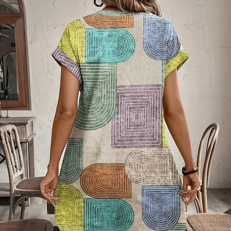 Vestido estampado, ideal para cualquier ocasión