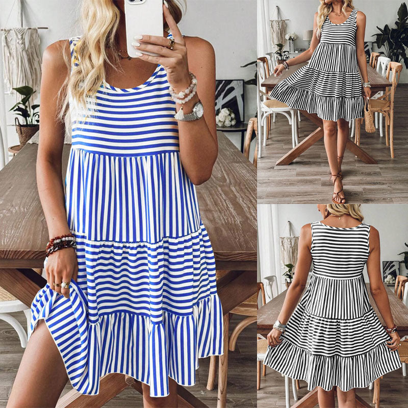 Vestido ideal con estampado de rayas