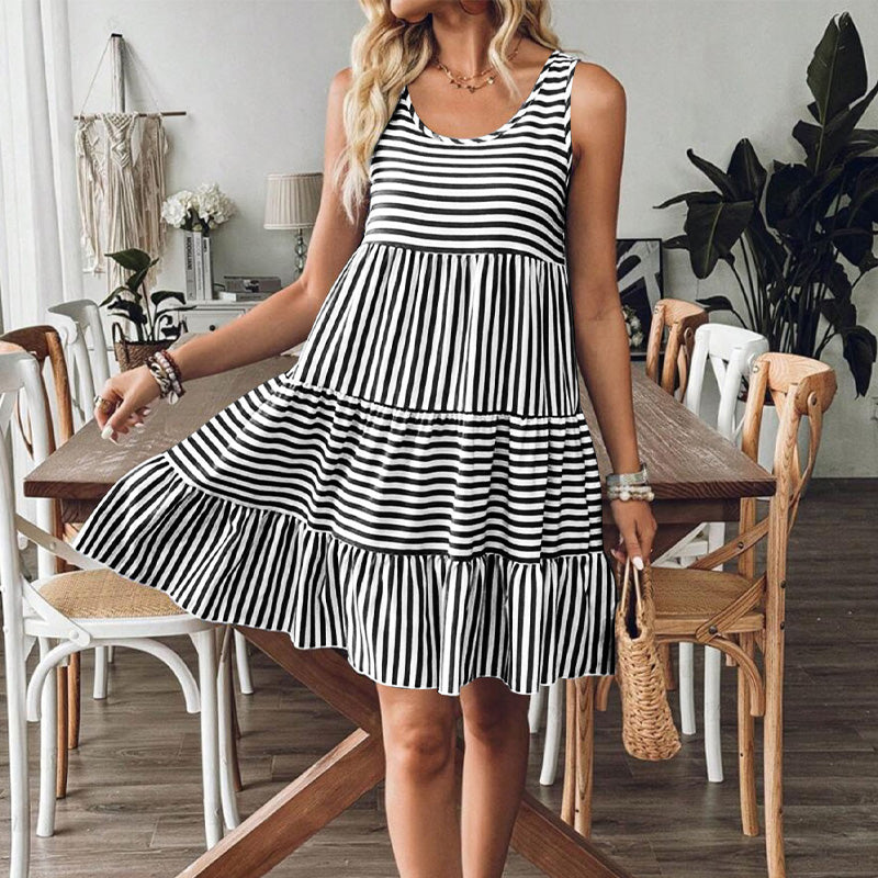 Vestido ideal con estampado de rayas
