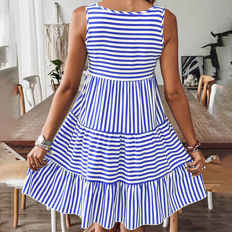 Vestido ideal con estampado de rayas
