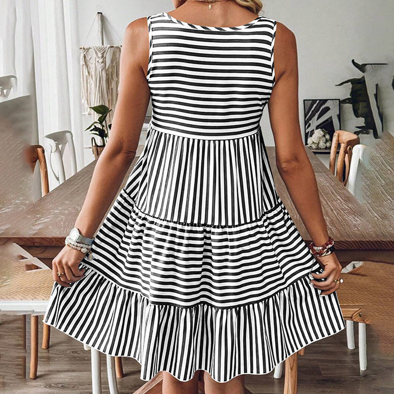 Vestido ideal con estampado de rayas