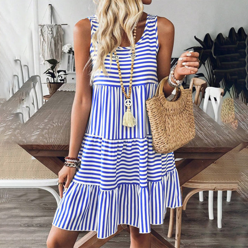 Vestido ideal con estampado de rayas